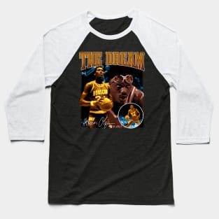 Hakeem Olajuwon The Dream Basketball Legend Signature 80S 90S Bootleg Rap Baseball T-Shirt